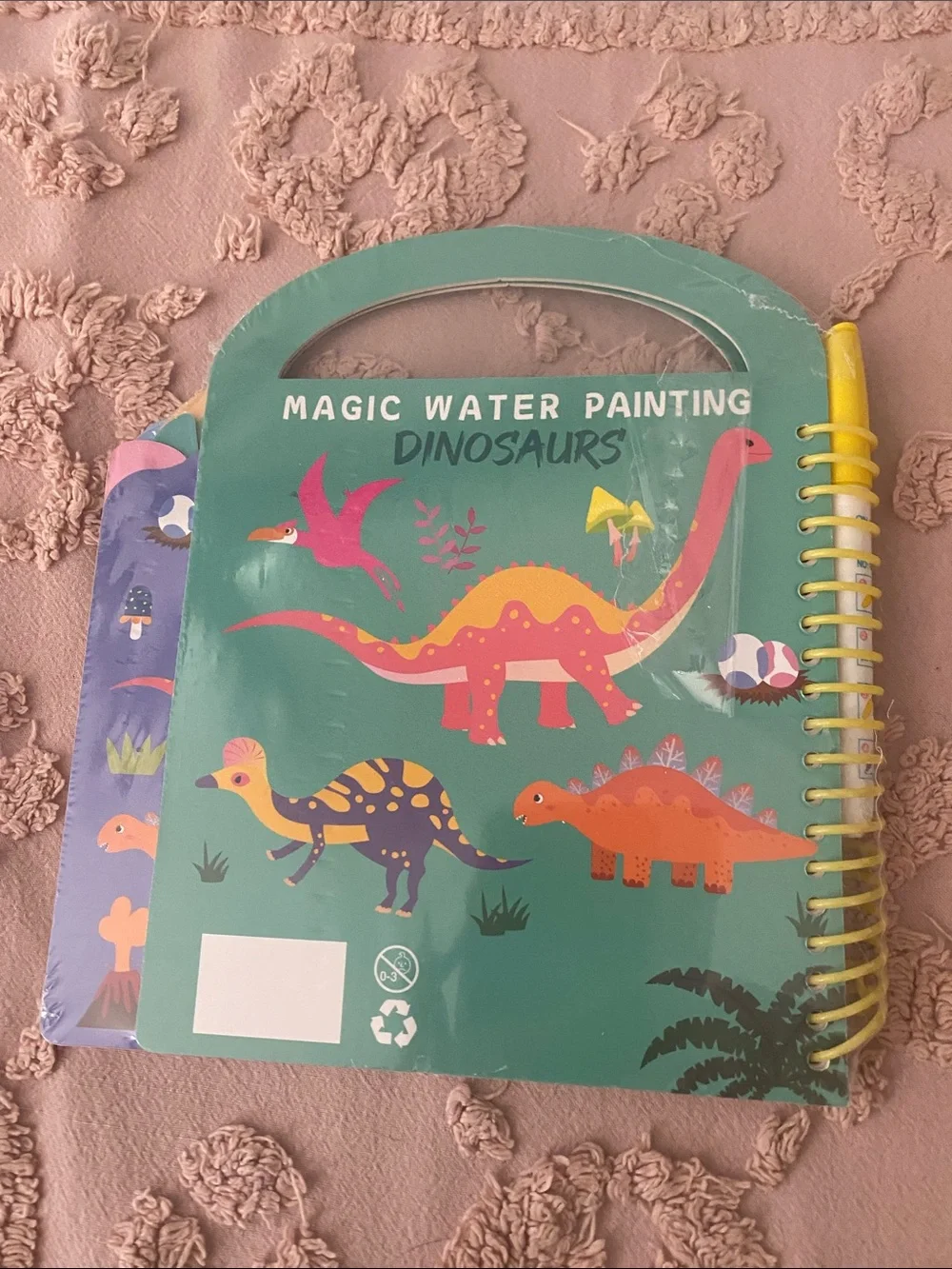 Magic Water Painting Dinosaurs Activity Book - Green